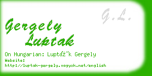 gergely luptak business card